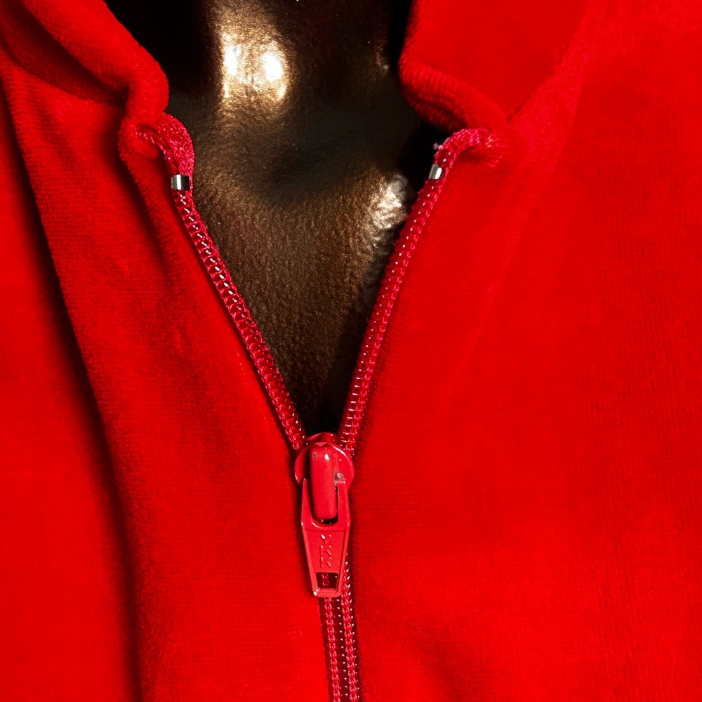 L’eggs Activewear Vintage Velour Track Jacket - Medium - Picture 2 of 7